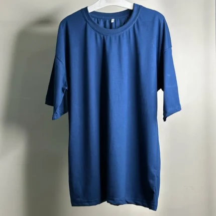 Deep Ocean Blue Oversized T-Shirt