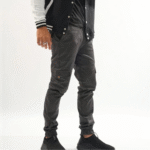Charcoal grey Fitted Cargo