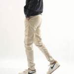 Beige Straight-Fit Cargo
