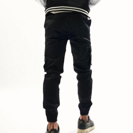 Jet Black Fitted Cargo