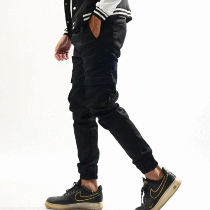 Jet Black Fitted Cargo