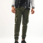 Olive Green Straight Fit Cargo