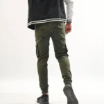 Olive Green Straight Fit Cargo