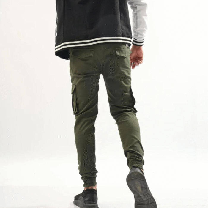 Olive Green Straight Fit Cargo