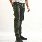 Olive Green Straight Fit Cargo